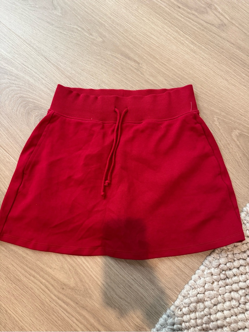 Red Drawstring A-Line Skirt Wild Fable Size Small